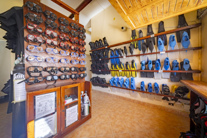 Ausrüstung im Orca Dive Club Soma Bay