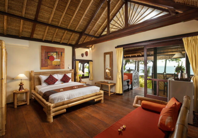 Alam Anda Resort Bali Seaview Bungalow Schlafzimmer