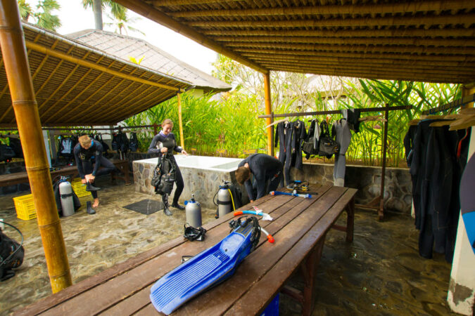 Kubu Indah Dive Center Tauchen Ausrüstung
