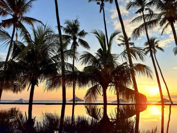 Kubu Indah Resort Bali Sonnenuntergang Pool
