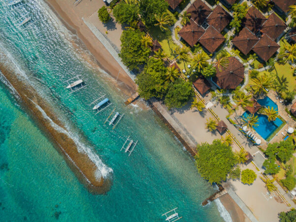 Puri Bagus Candidasa Resort Bali Strand Panorama