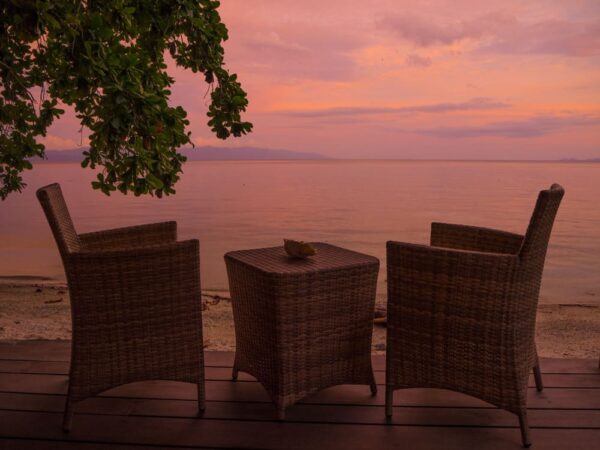 Salibay Resort Halmahera Molukken Sonnenuntergang