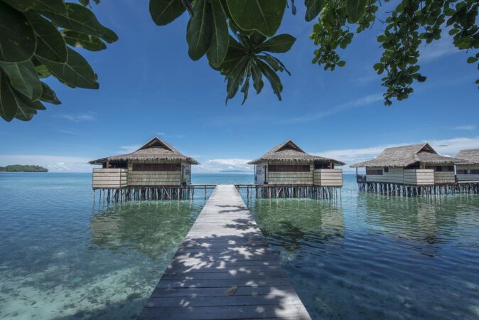 Papua Paradise Eco Resort Raja Ampat Bungalows Steg