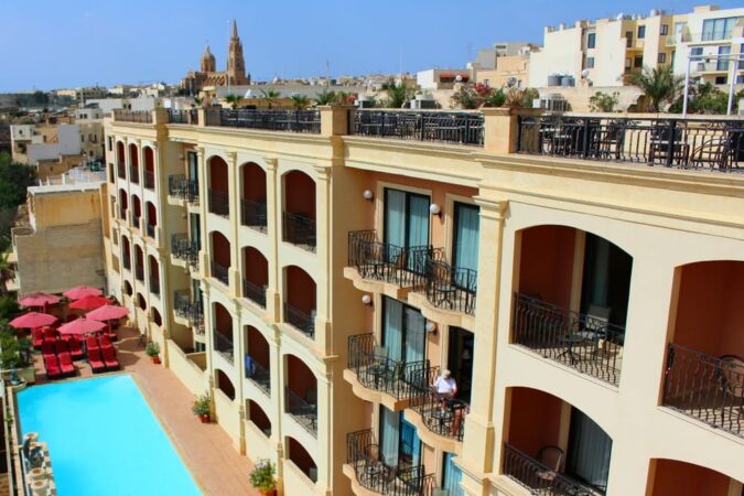 Grand Hotel Gozo Balkon