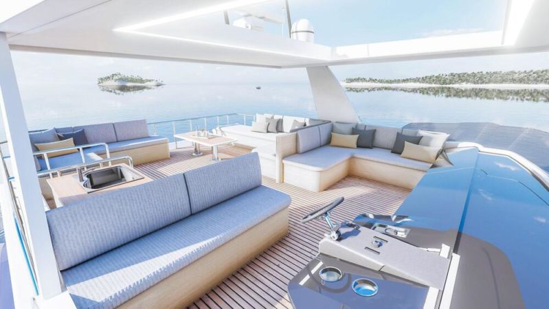 M/Y Gypsy Boot Fly Deck