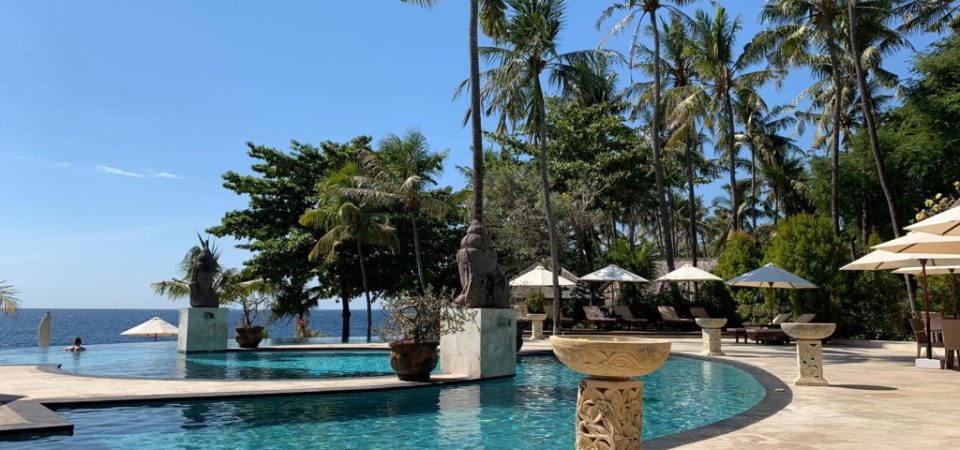 Vanessa auf Bali im Siddhartha Ocean Front Resort