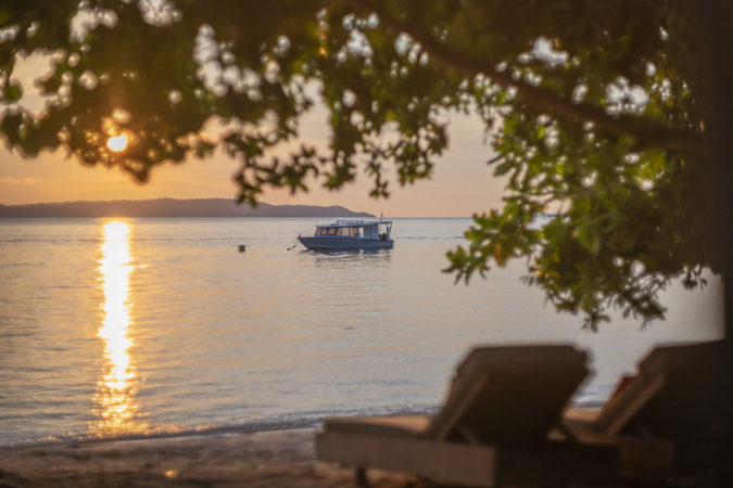 Boot sonnenuntergang