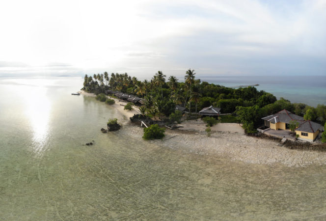 Indonesien Maratua Atoll Nunukan Island Resort Inselsicht