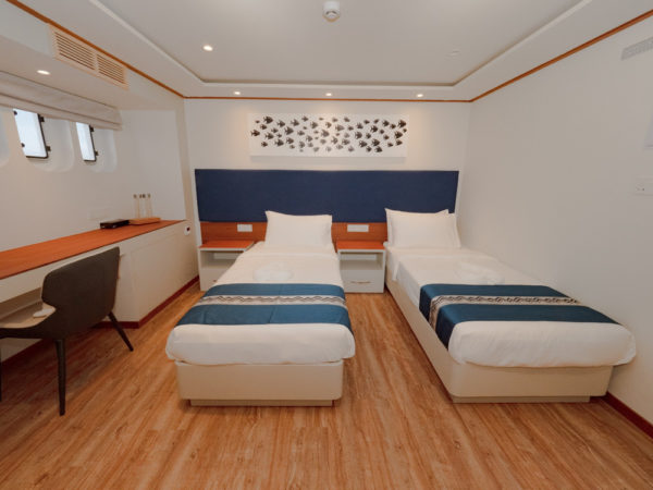 Tauchsafari Schiff Malediven Eco Pro Seascape Twin Kabine