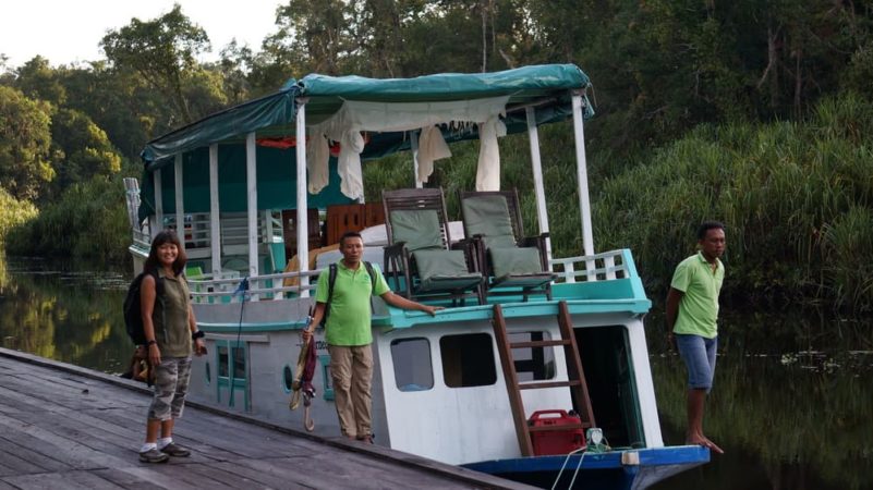 Orangutan-Tour auf dem Hausboot