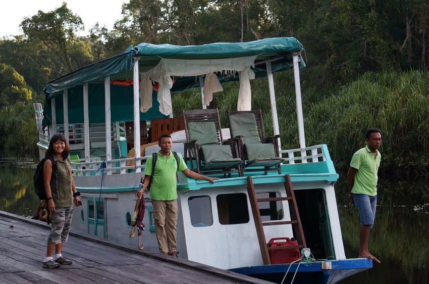 Orangutan-Tour auf dem Hausboot